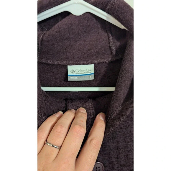 Columbia Darling Days Deep Purple Pullover Sweatshirt sz S - Picture 5 of 6